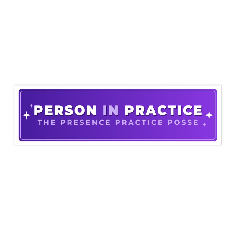 Person in Practice Bumper Sticker