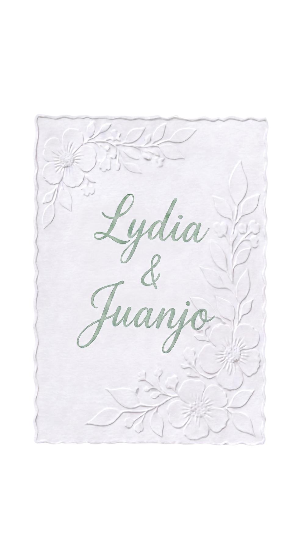 Carta de la invitación: Lydia & Juanjo