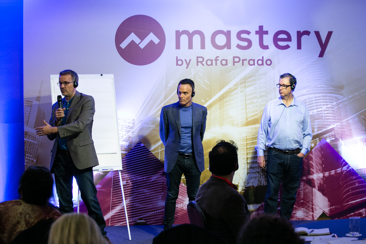 Industry leaders on stage