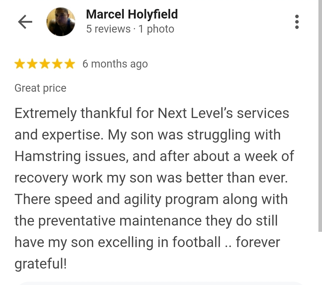 Marcel Holyfield — 5 Star Google Review