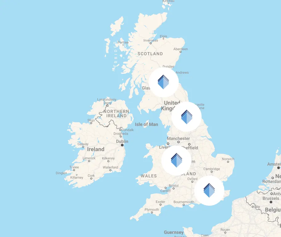 We Supply Glass UK coverage map