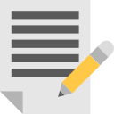 Document with pencil icon symbolizing editable or customizable insurance plans offered by Medical Insurance Advisory services.