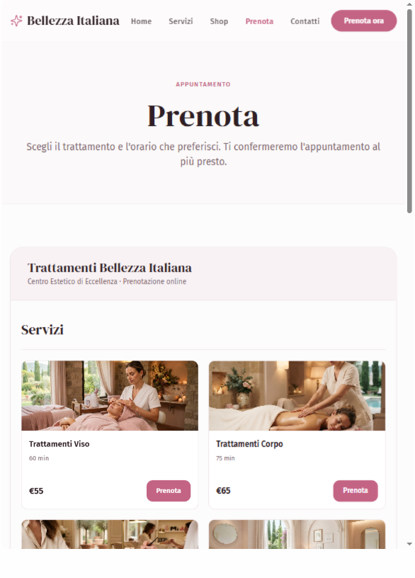 Widget di prenotazione online Elevate360