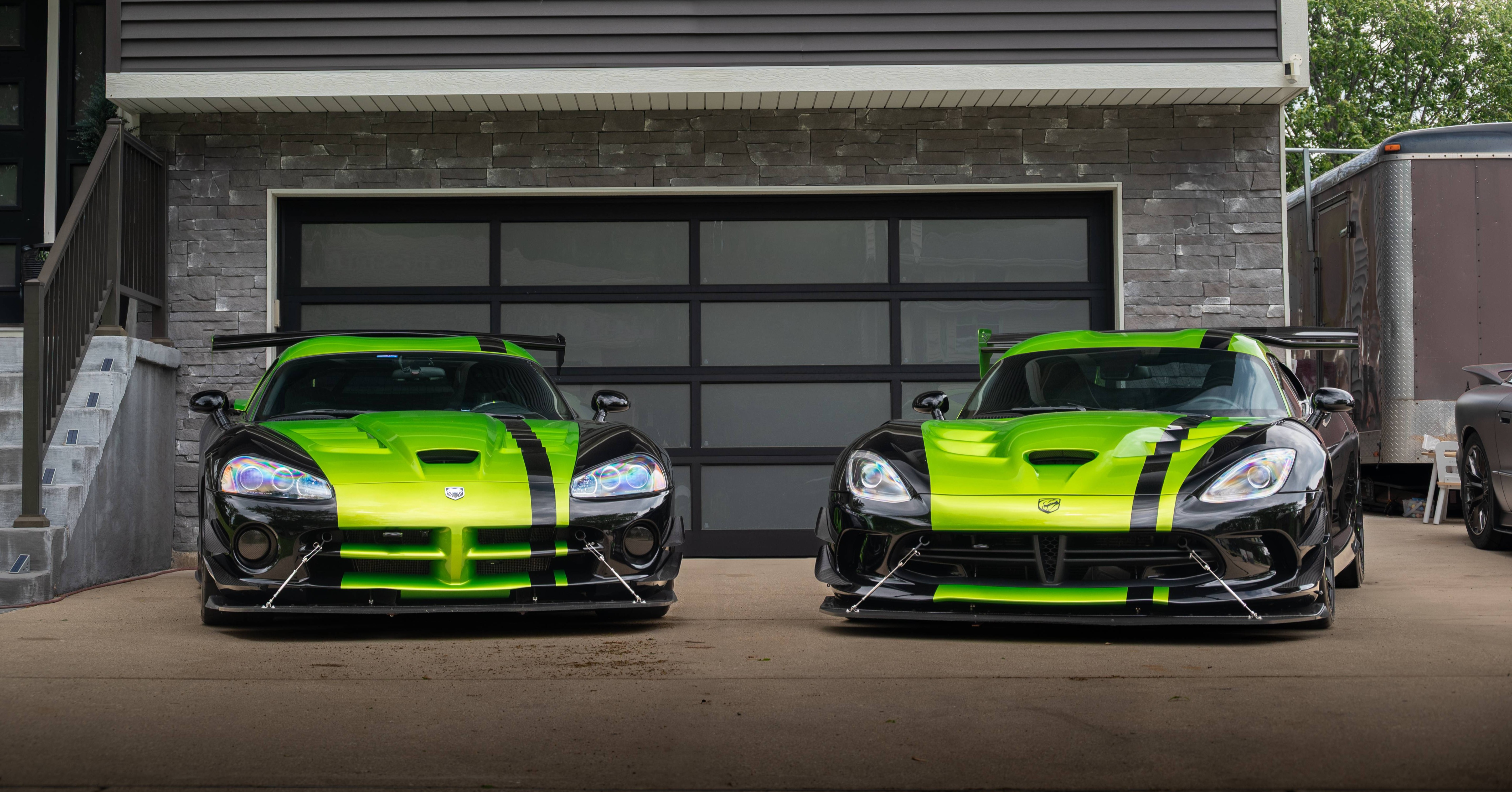 Ceramic coating application on luxury vehicle in Naperville