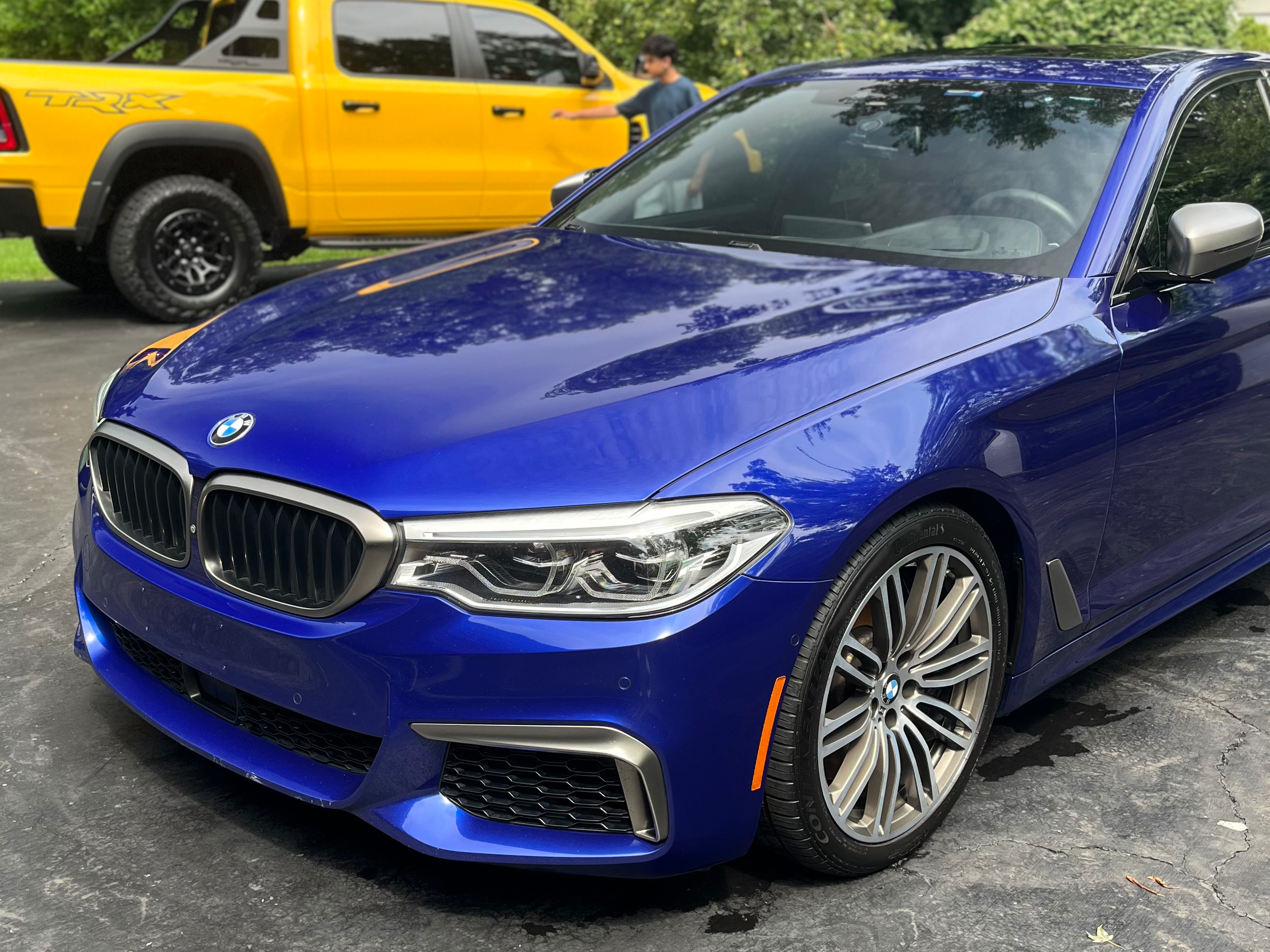 Ceramic coating hydrophobic finish
