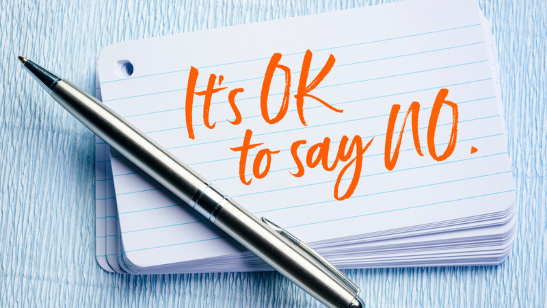 saying no saying no