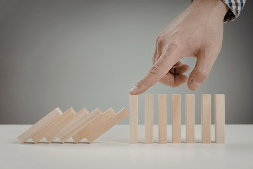 stopping dominos from falling stopping dominos from falling