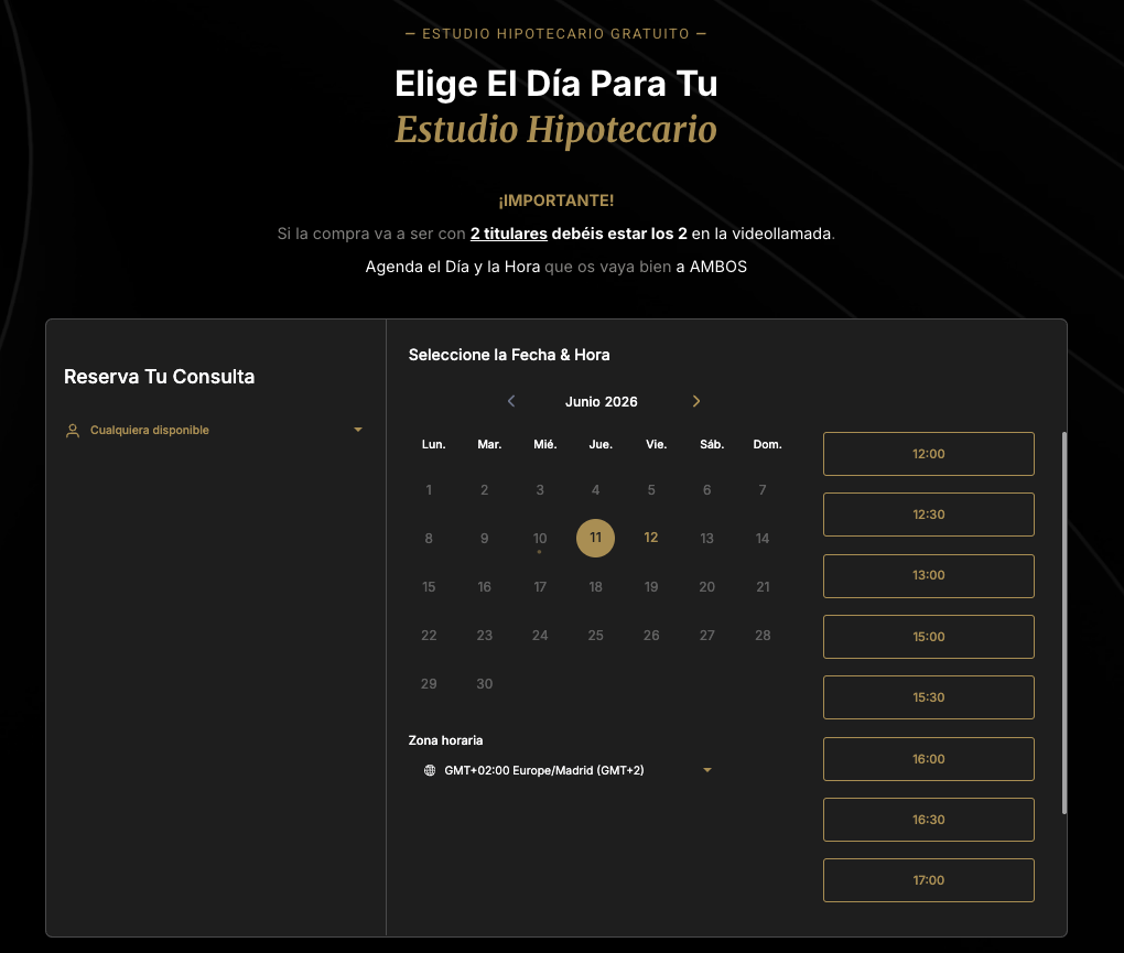 Calendario de reserva DRAKMA