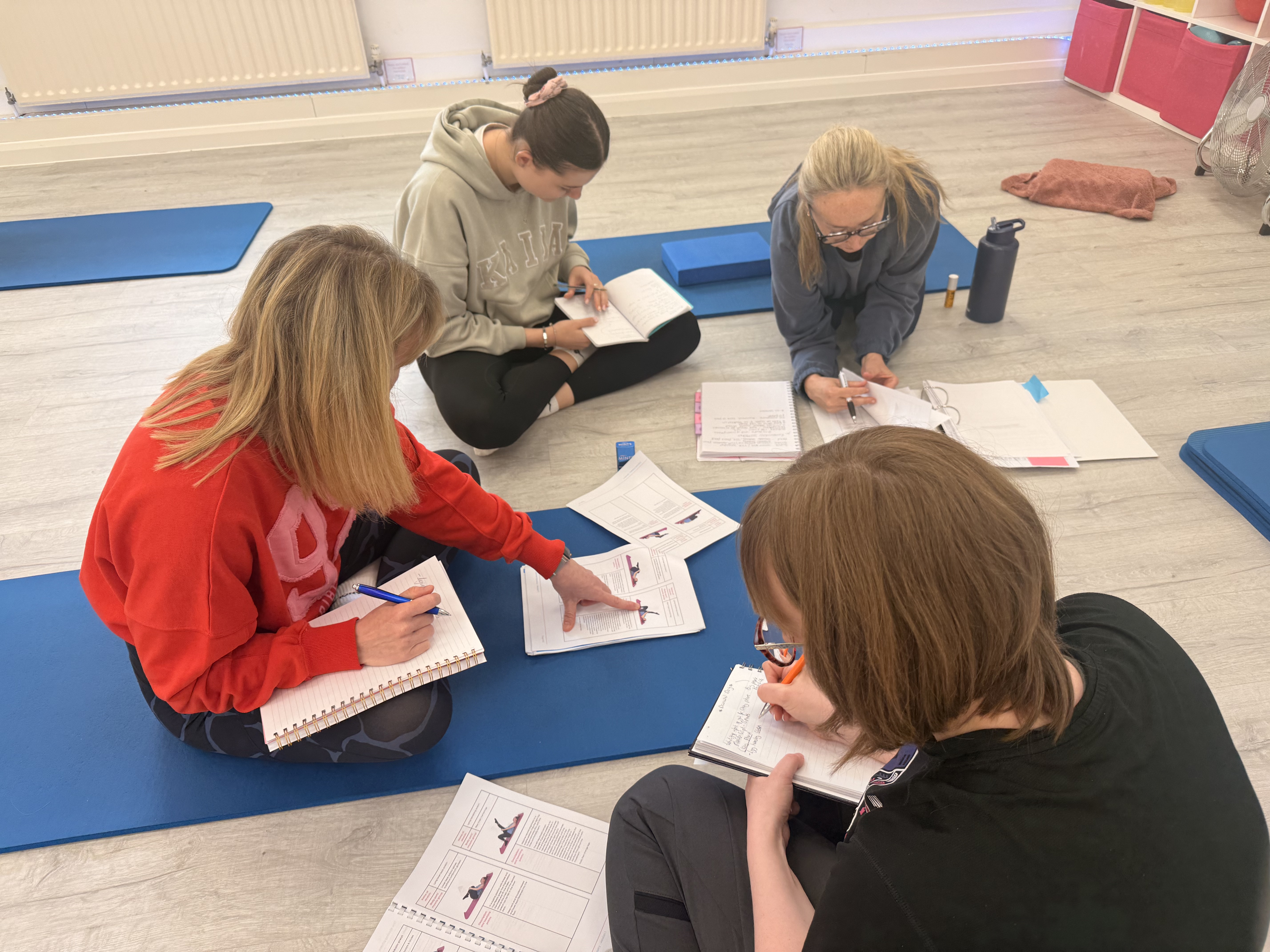 Small group of HSP students working together