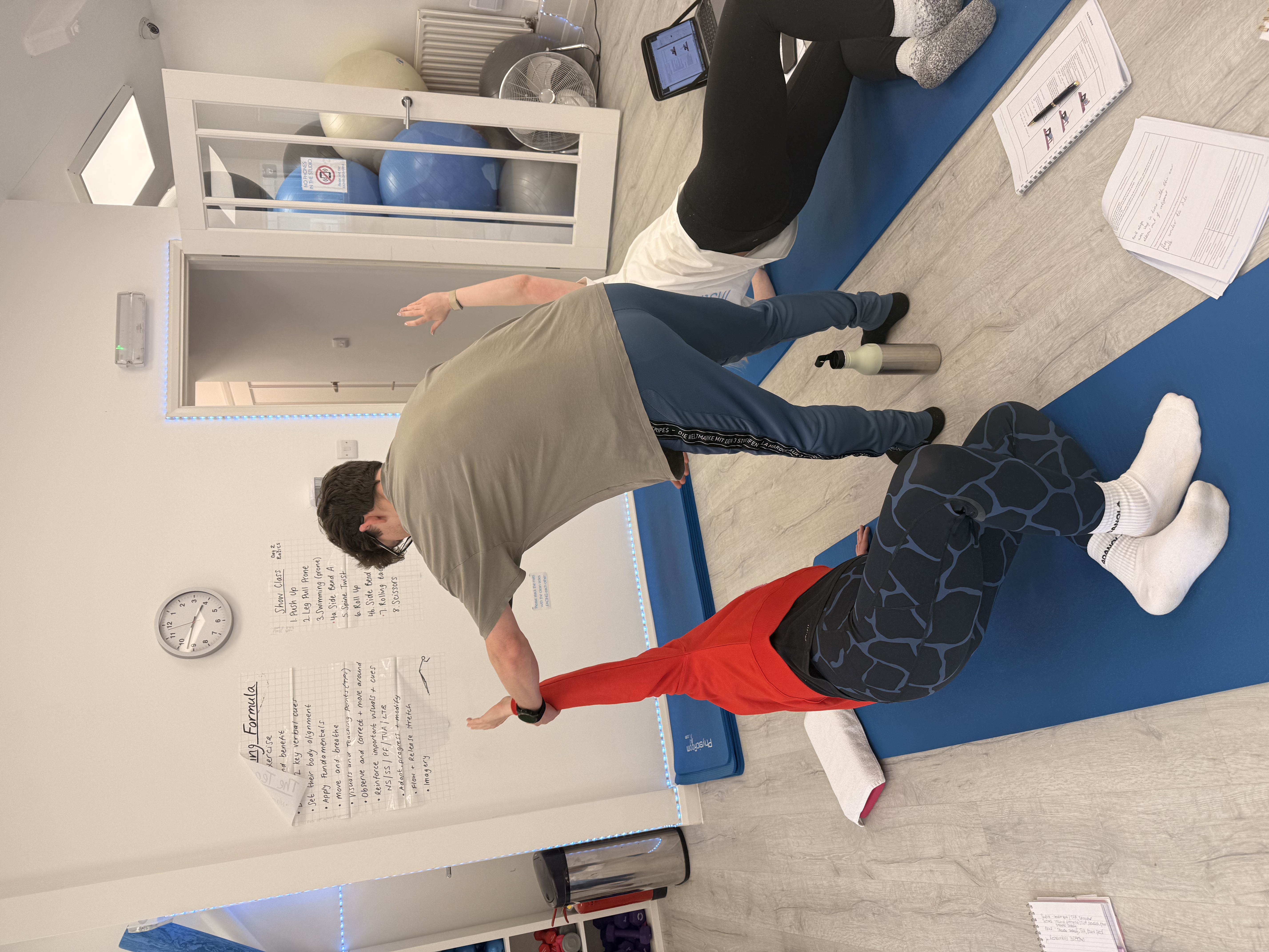 Student practising correction technique at HSP workshop