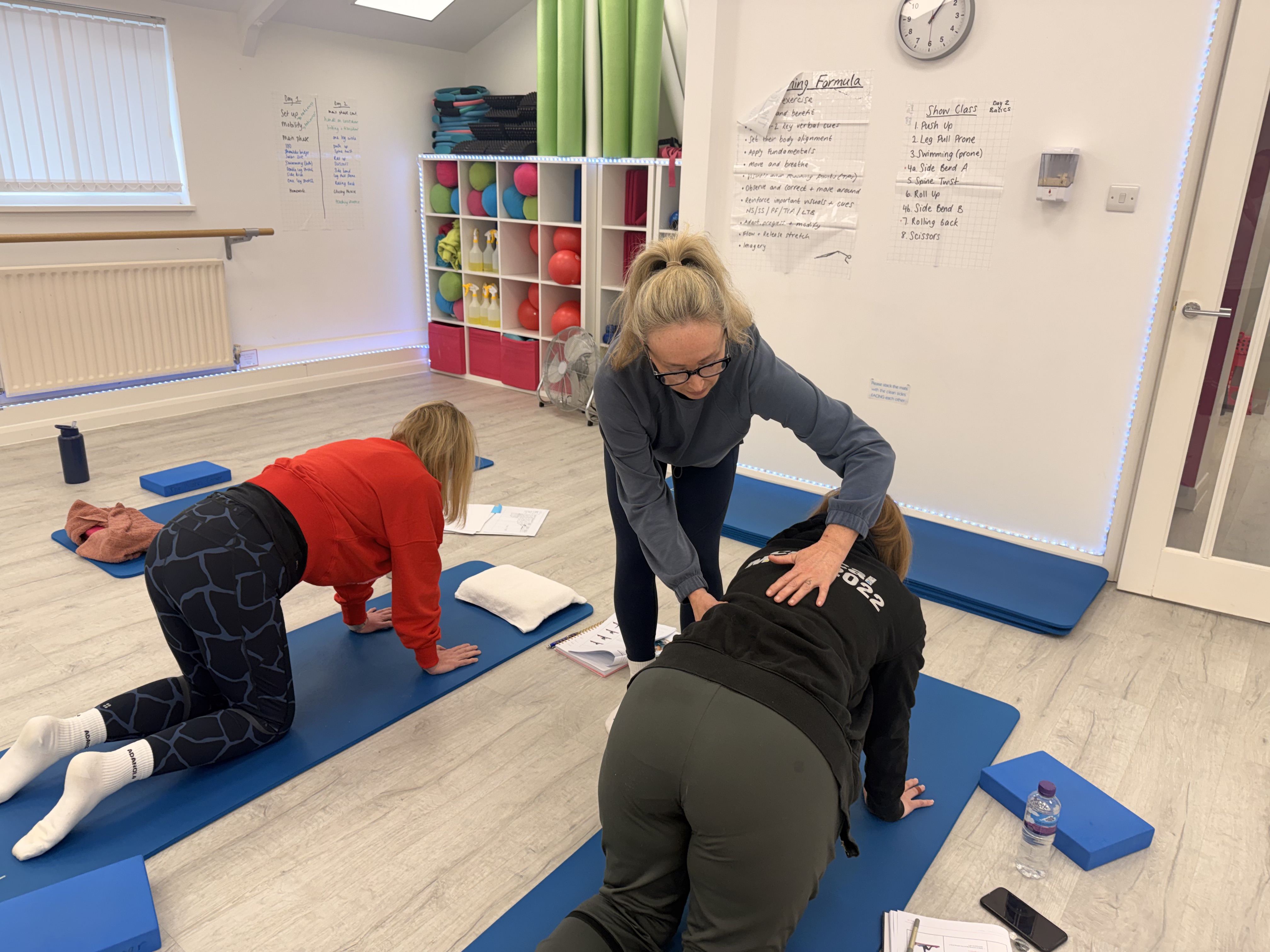 Student practising hands-on corrections at HSP workshop