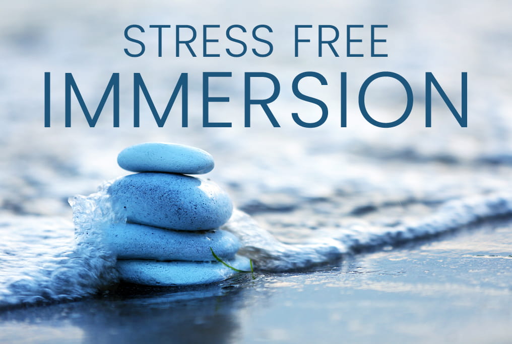 <h3>Stress Free Immersion</h3>