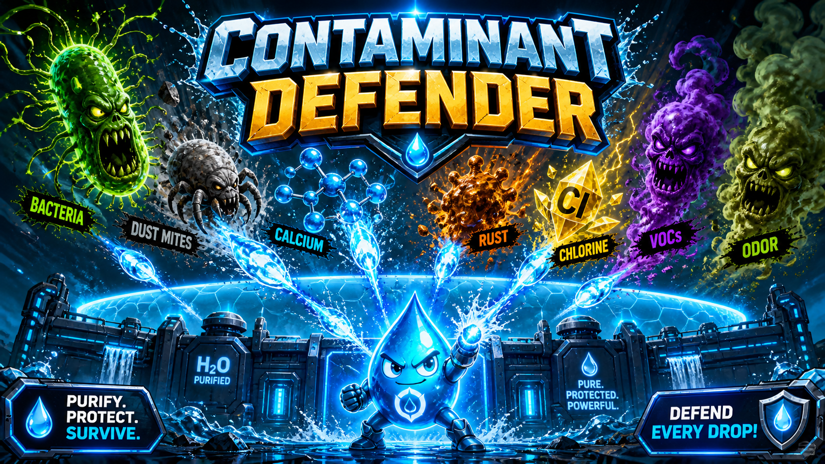 Contaminant Defender Game