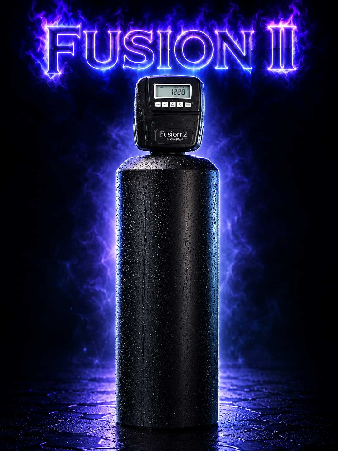 Fusion II control head for Purity H2O water softener and filtration system