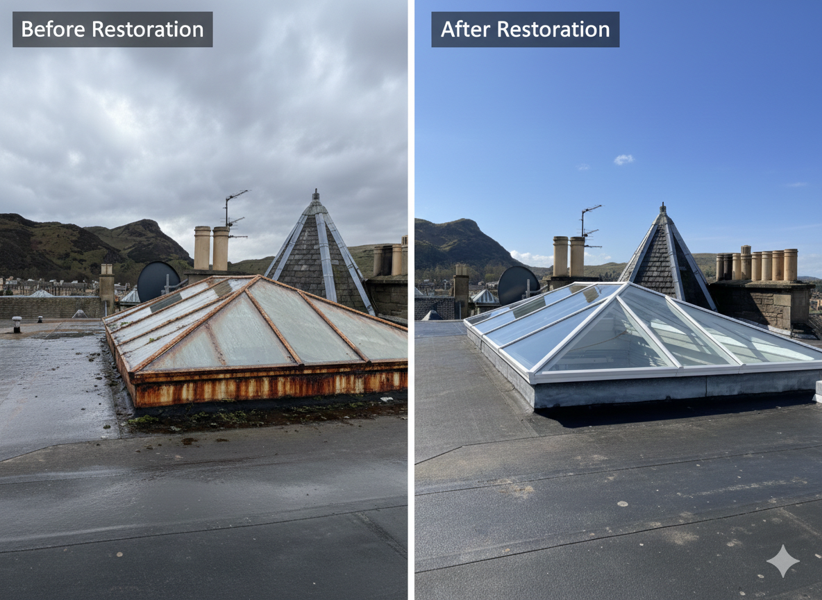 Heritage Cupola Restoration Comparison