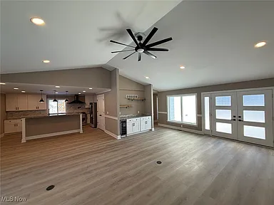 Finished kitchen interior