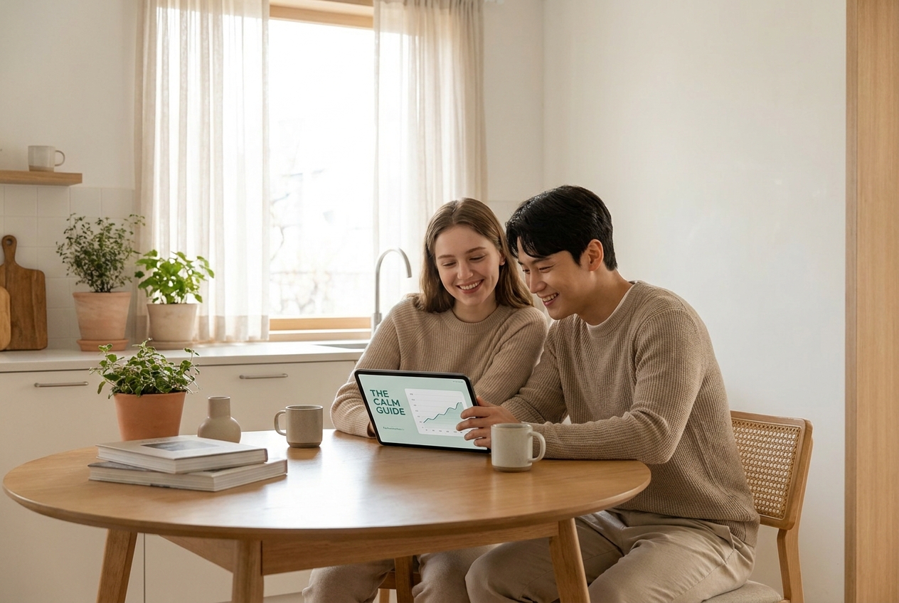 Family reviewing their assistance options