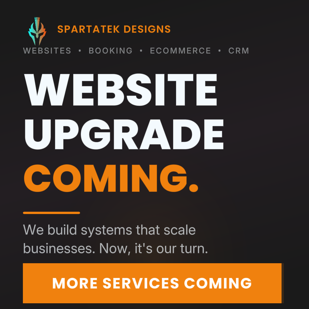 Spartatek website design work
