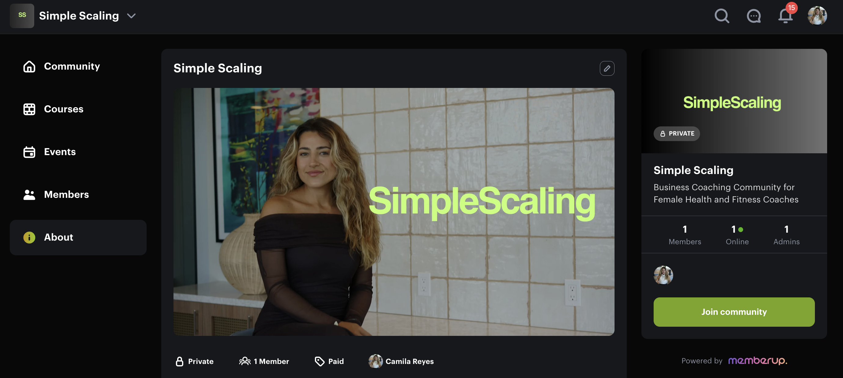 Inside the SimpleScaling private community