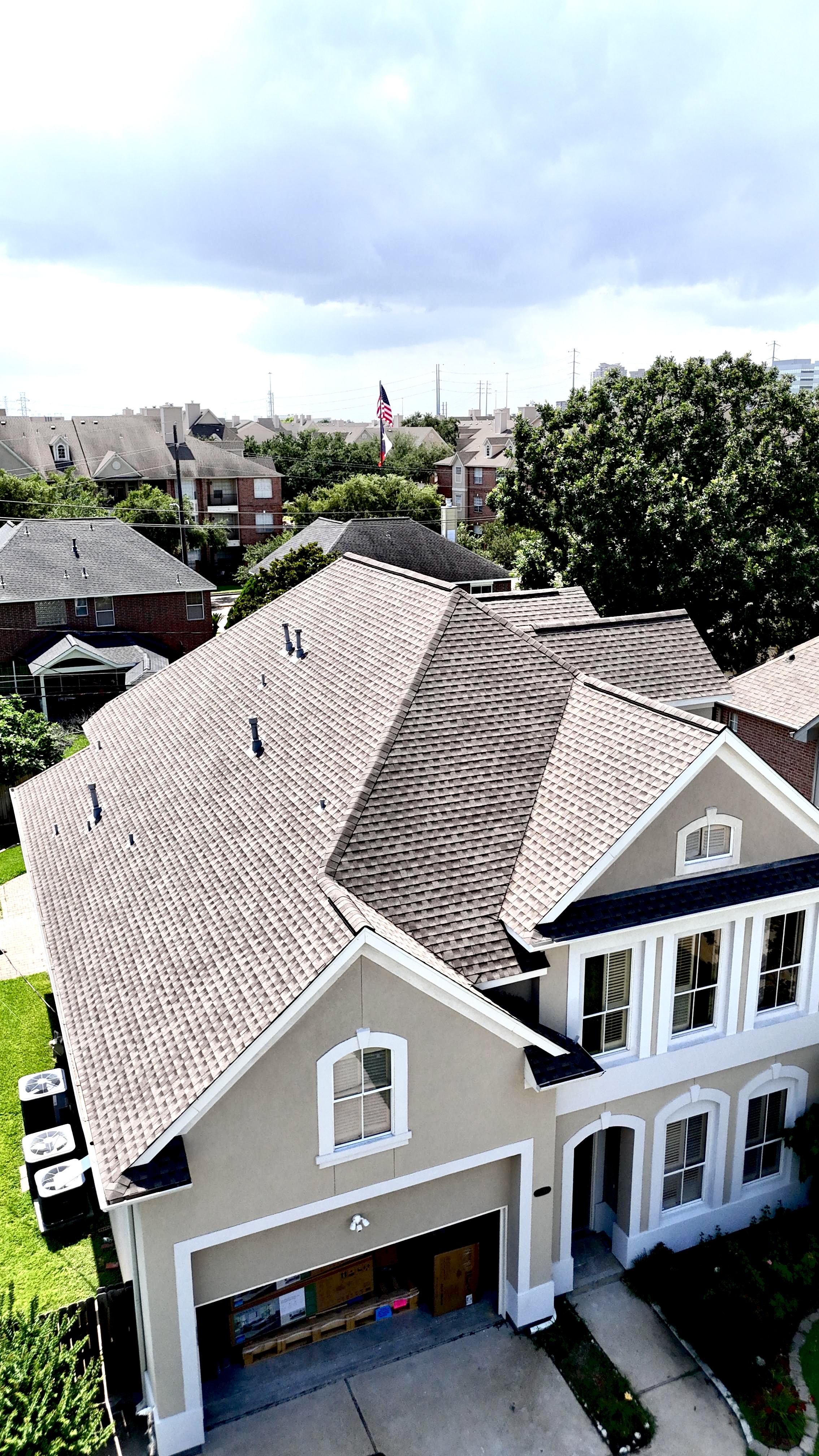Residential roof replacement project in Greater Houston
