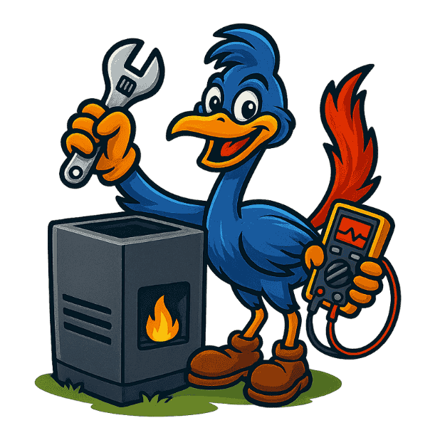 Rush HVAC Services furnace replacement technician installing a new gas heating system in Chandler, AZ