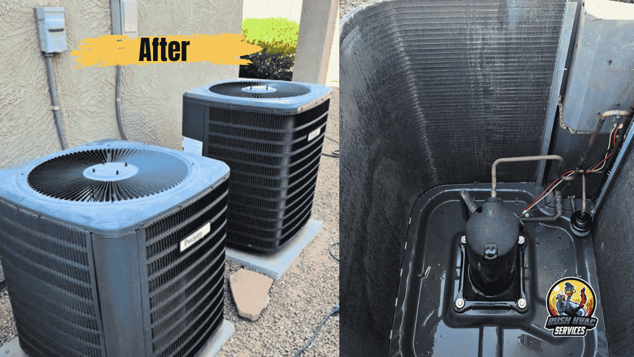 Clean, efficient condenser units after service