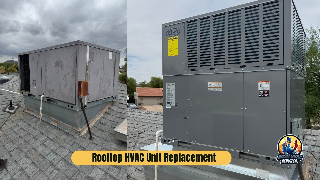 Rooftop HVAC unit replacement for businesses
