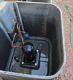 AC condenser deep cleaning and tune-up in Apache Junction, AZ