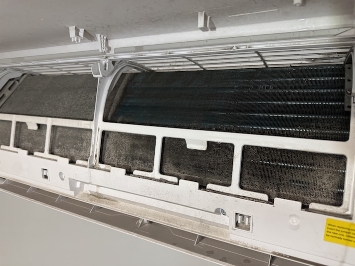 Mini-split repair service on a ductless unit by Rush HVAC in the East Valley, AZ