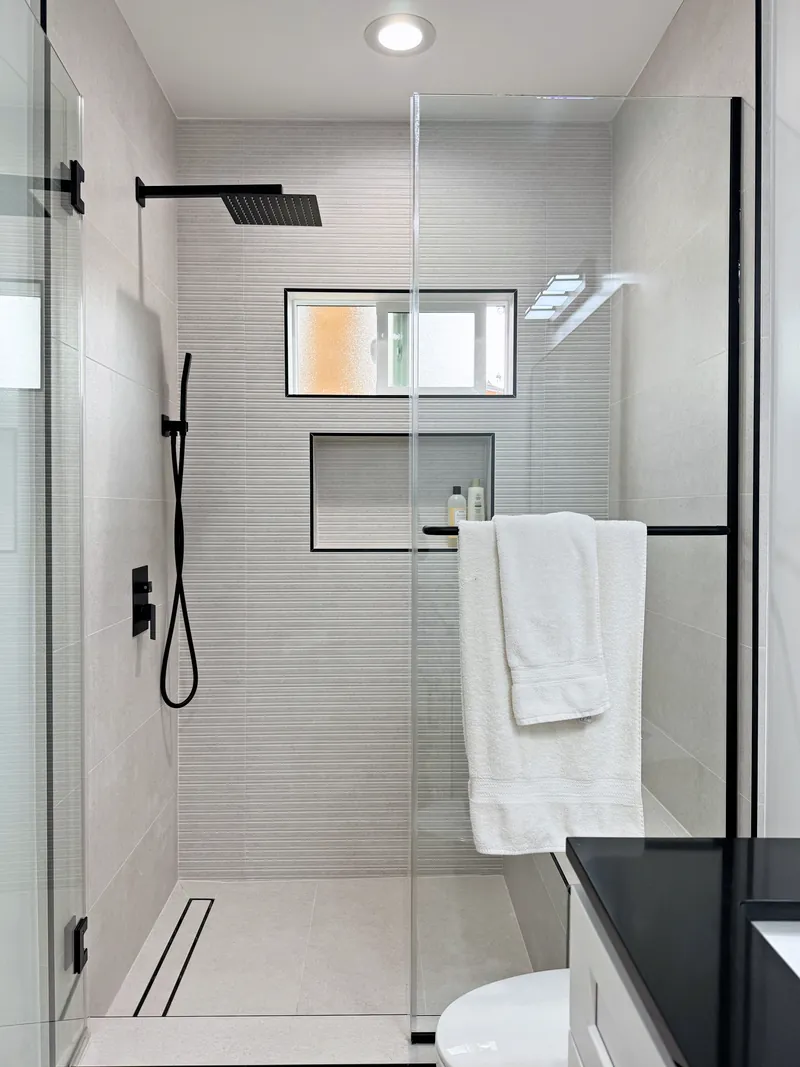 Tiled bathroom built by GreenTech