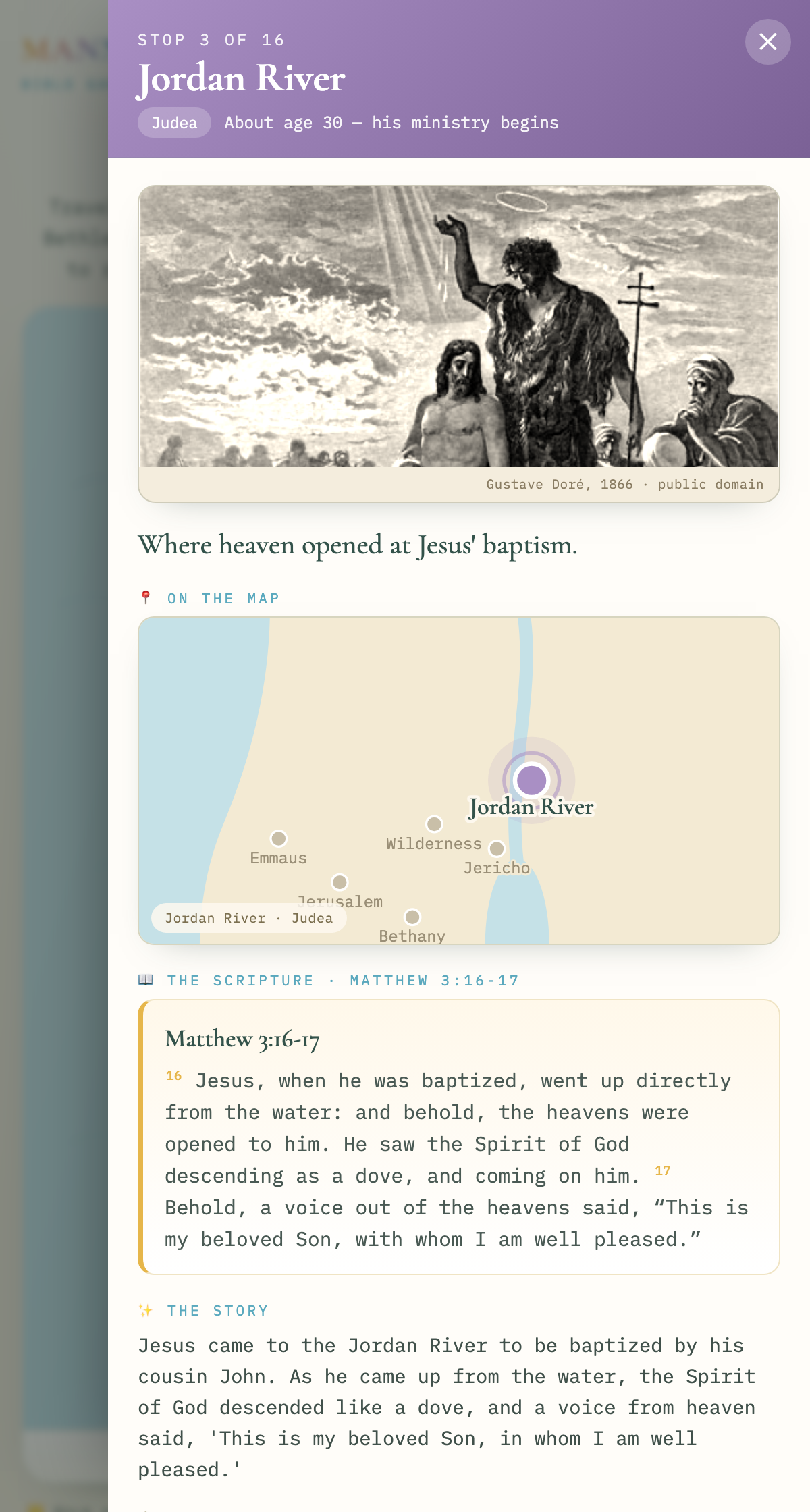 Follow Jesus game screenshot