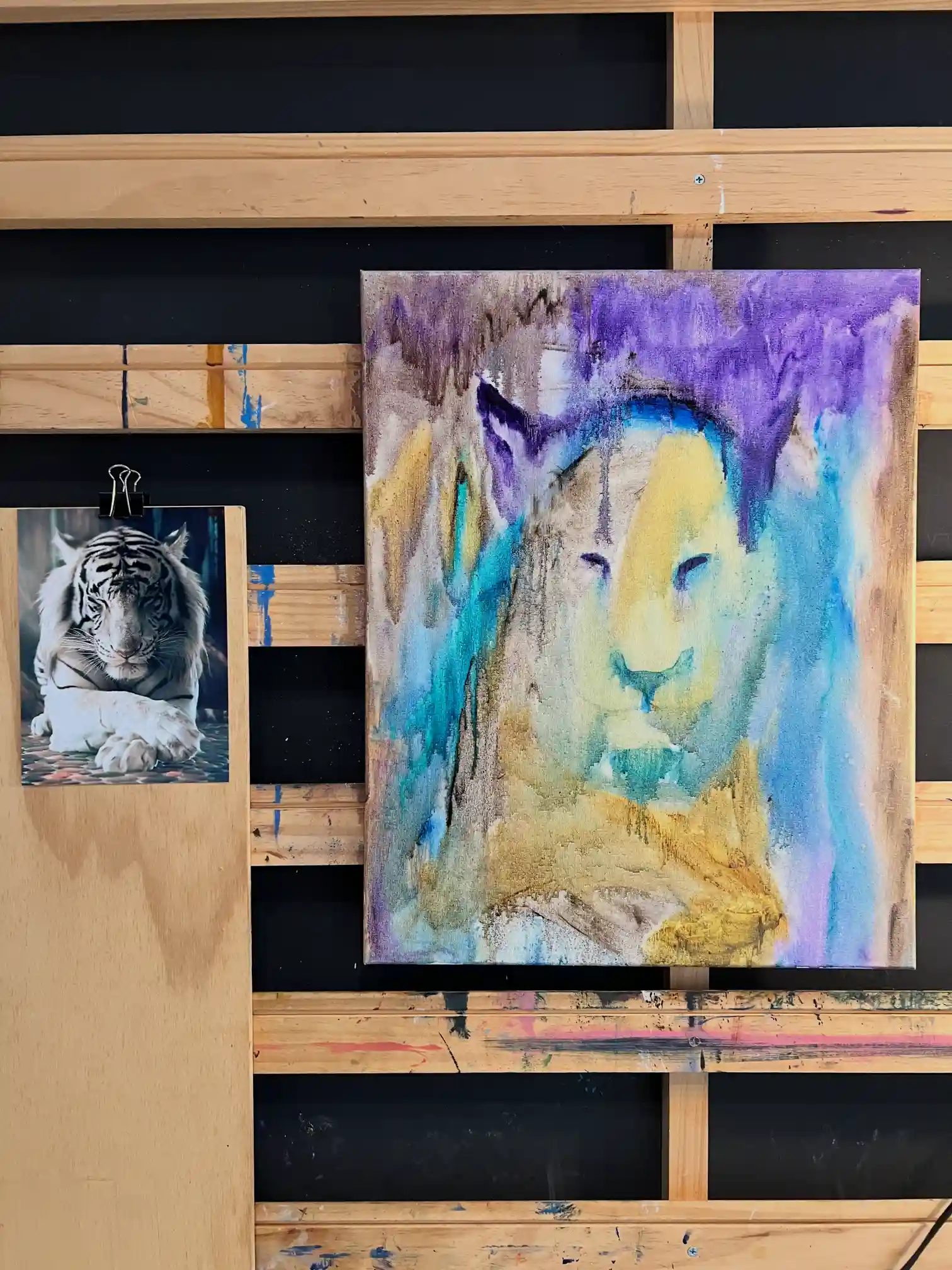 Majestic & Steady by Tina Summers Loose underpainting