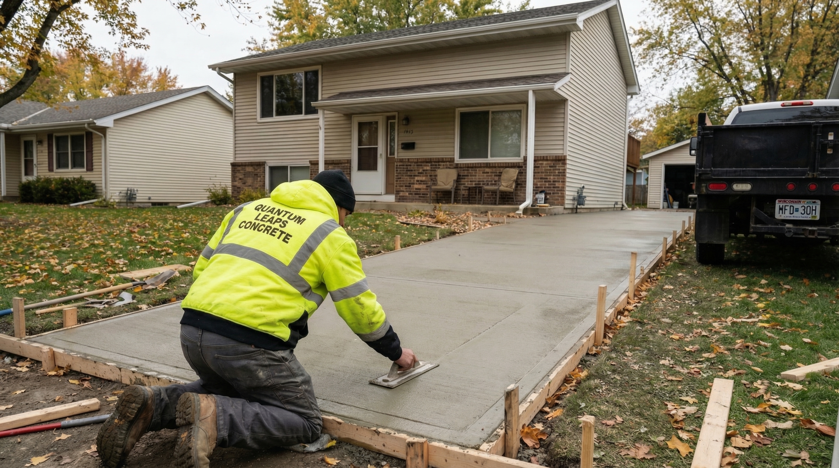 Bryce Younger, owner and operator of Quantum Leaps Concrete
