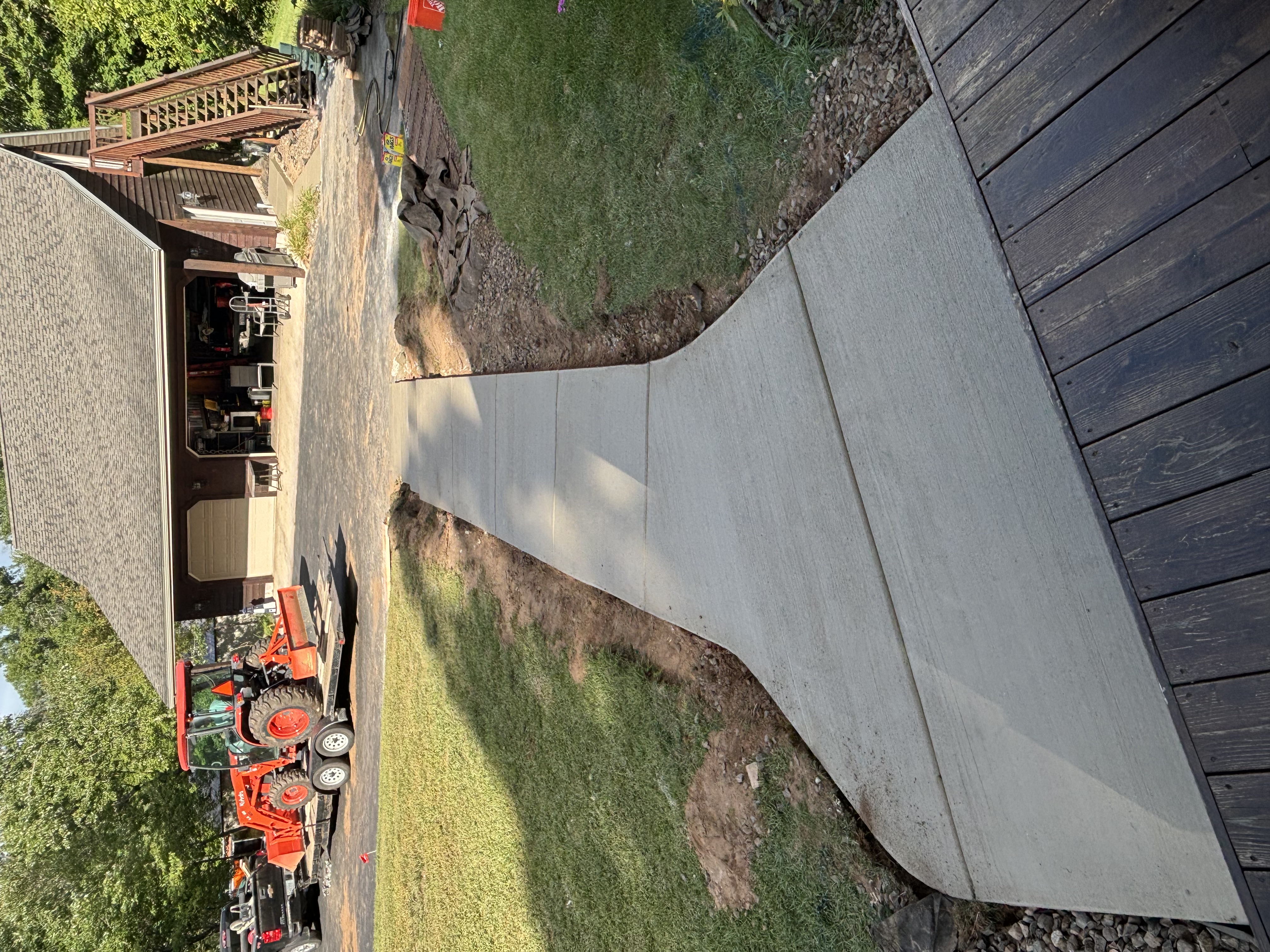 Front sidewalk and concrete steps in River Falls, WI