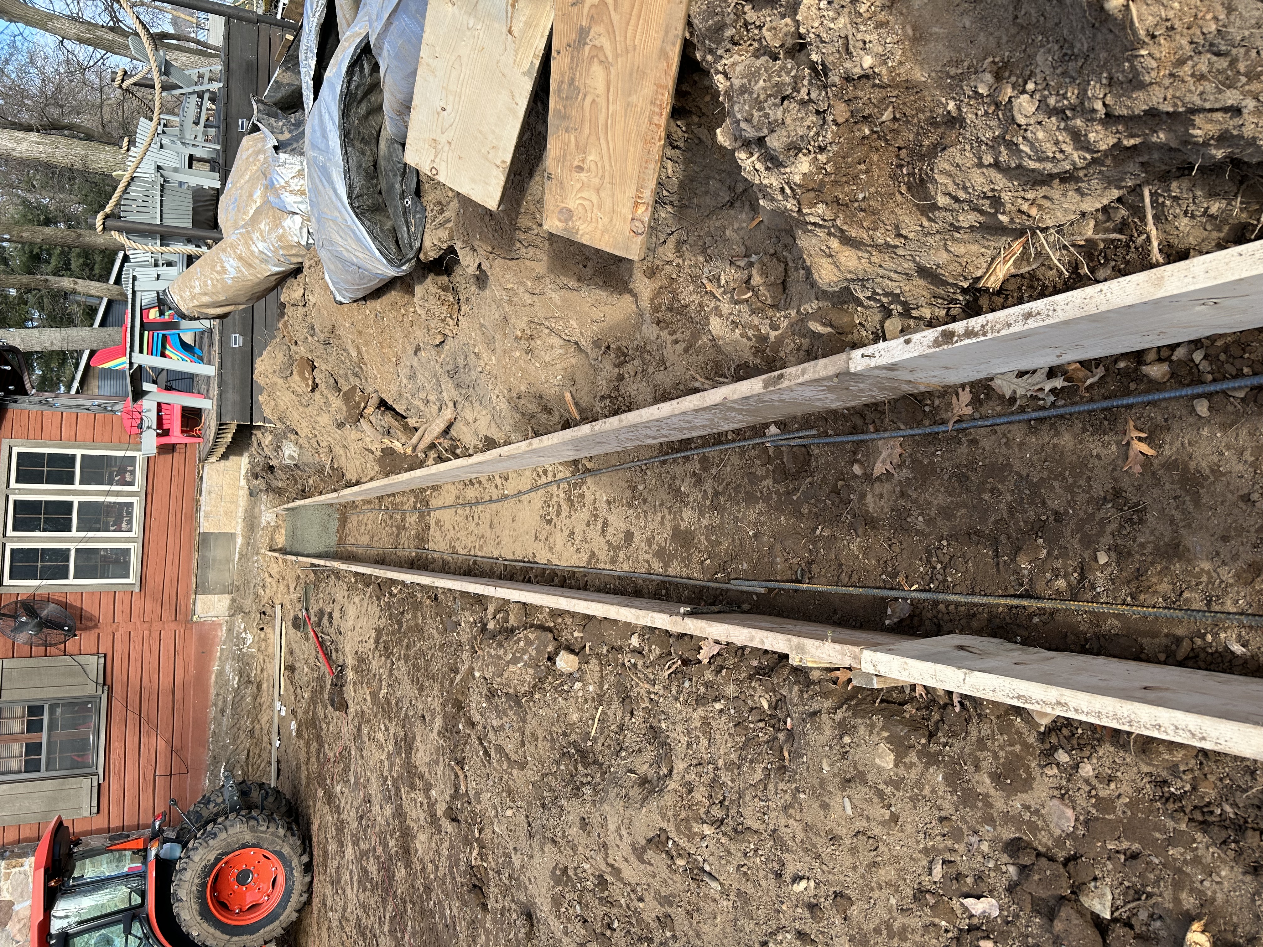 Poured concrete foundation walls in Menomonie, WI