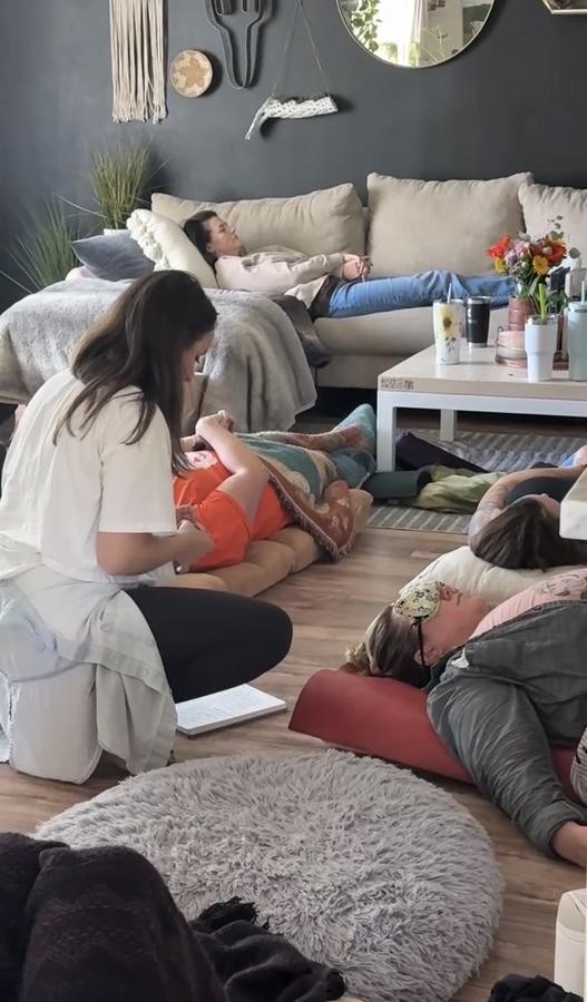 Energy healing session