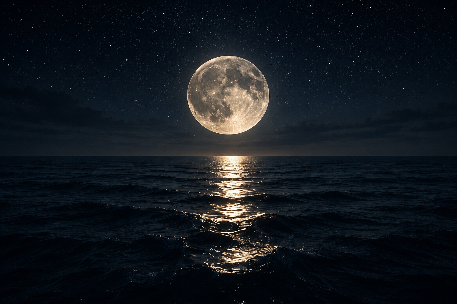 Reconnect — moonlit ocean