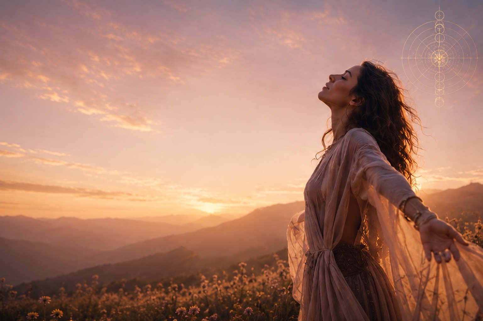 Rebirth — golden sunrise
