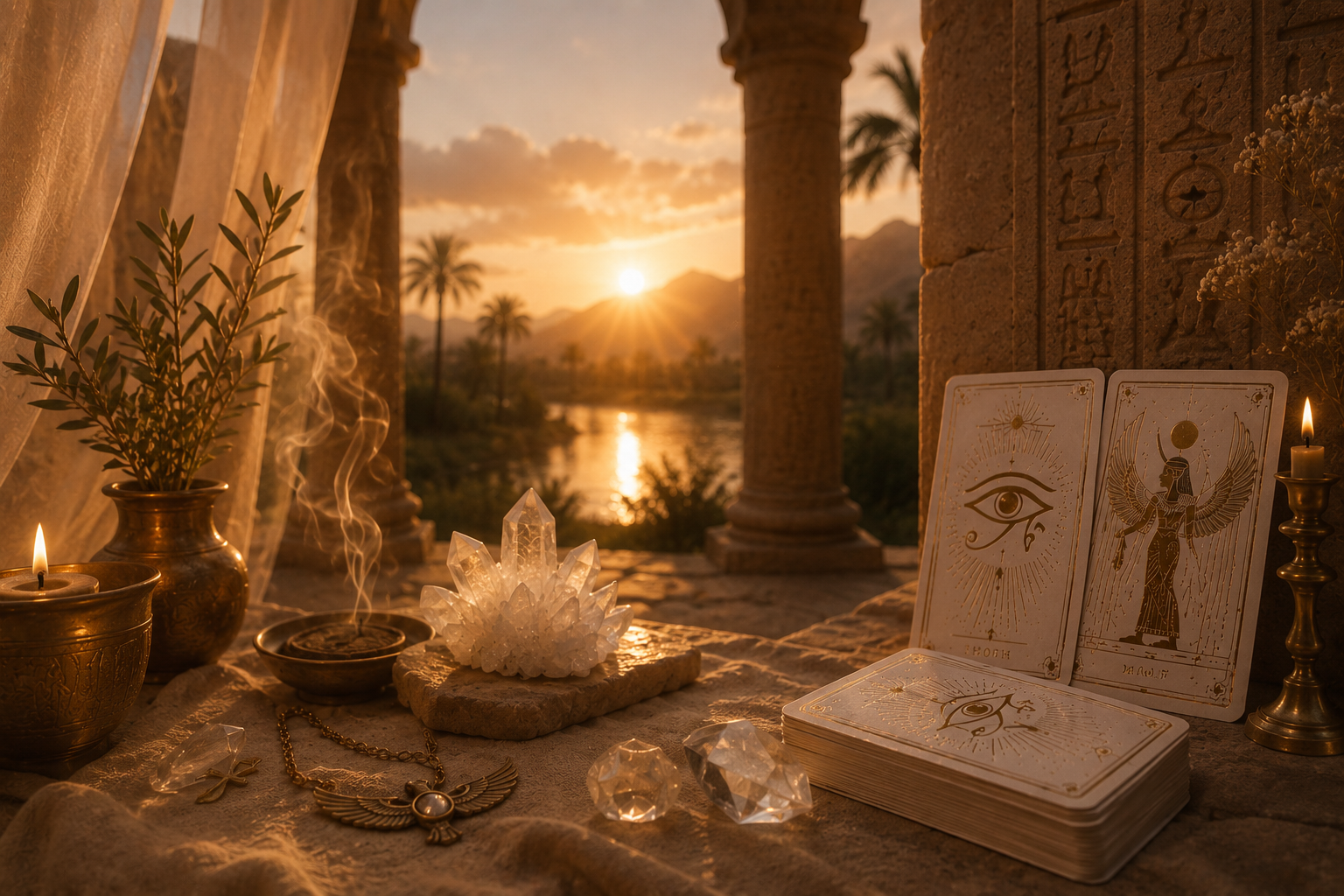 A sunlit room within the temple