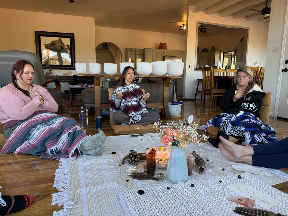 Ceremony and healing at retreat