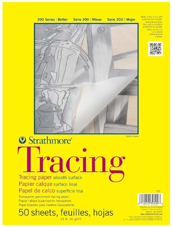 Strathmore 300 Series tracing pad, 14x17 inches, 50 sheets
