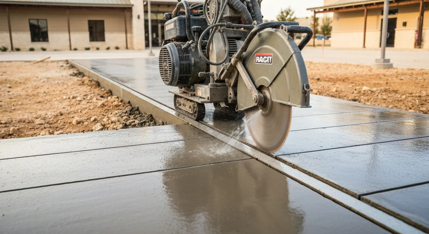 Concrete saw cutting project