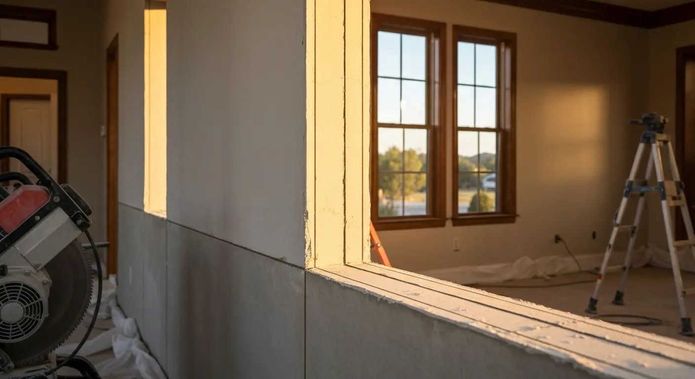 Concrete wall cutting renovation opening