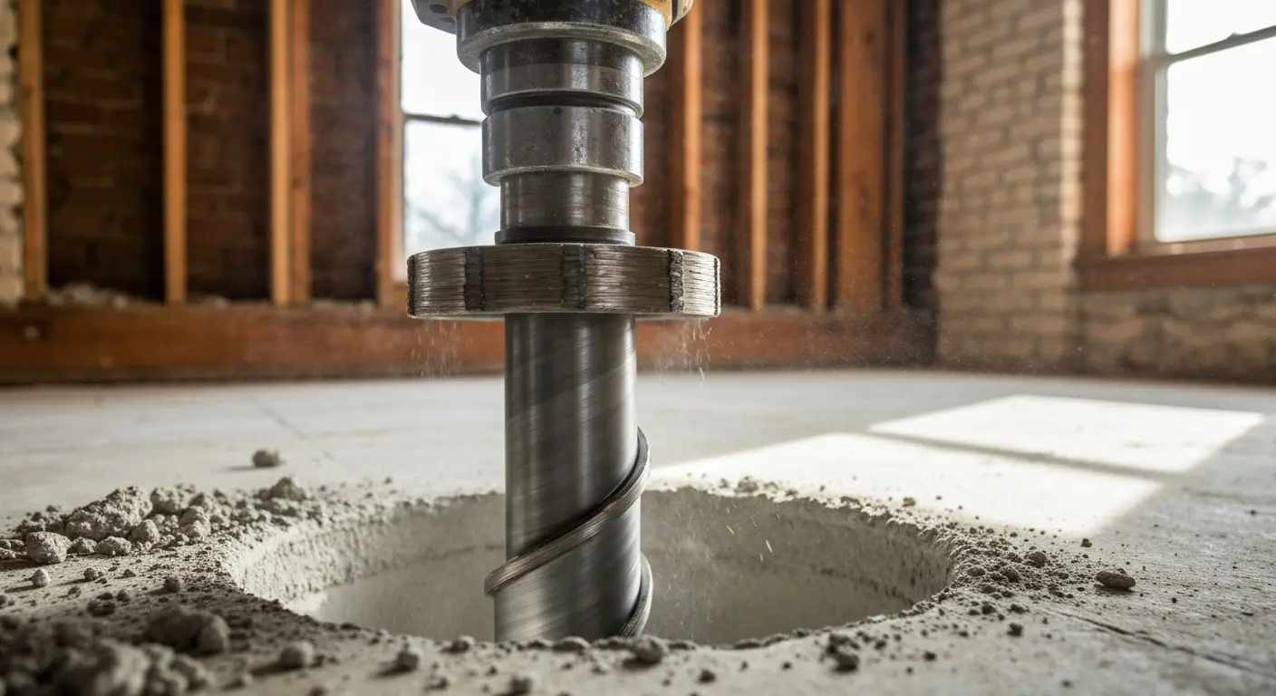 Concrete core drilling