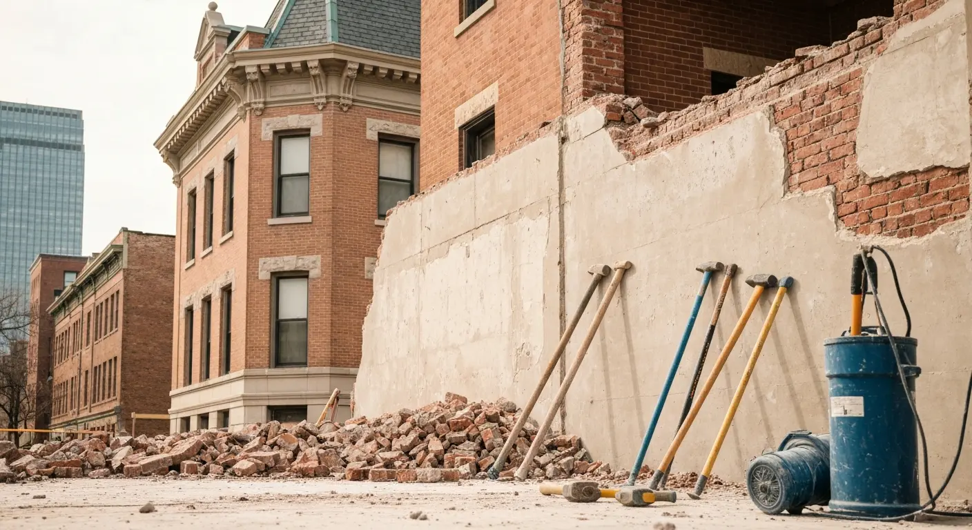 Concrete demolition and removal work