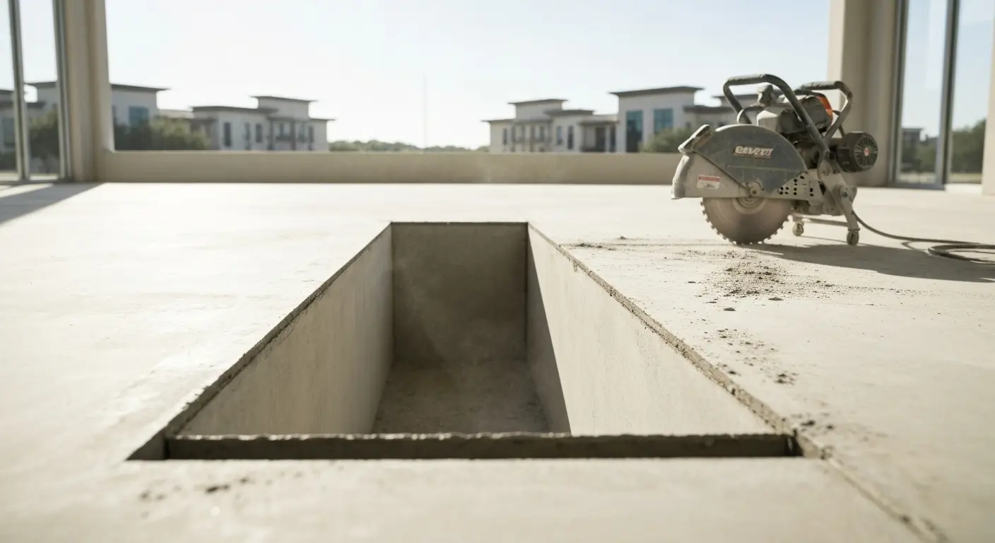 Concrete saw cutting service