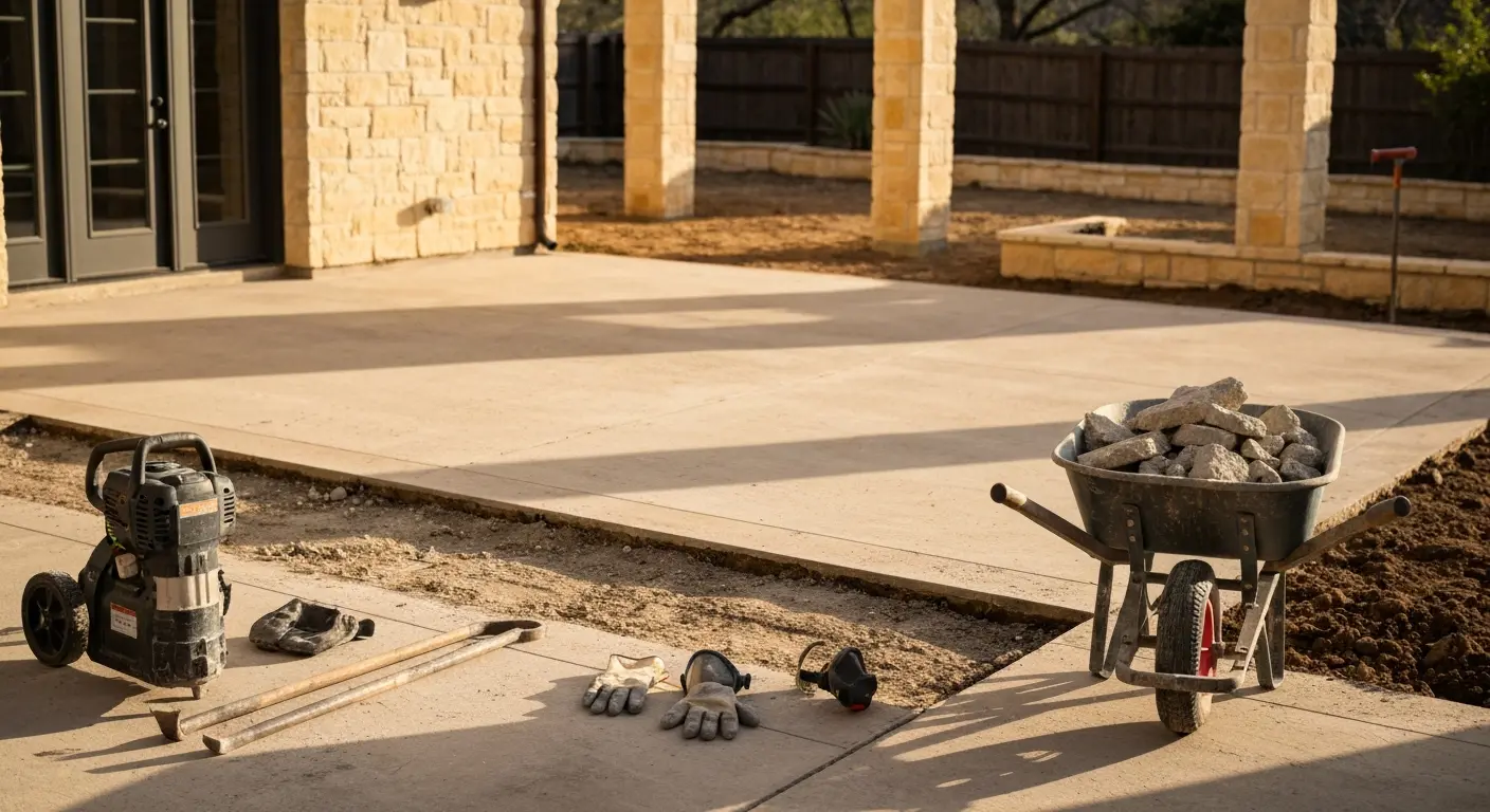 Patio removal in San Antonio
