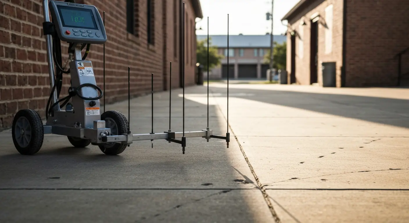 Ground penetrating radar scanning equipment