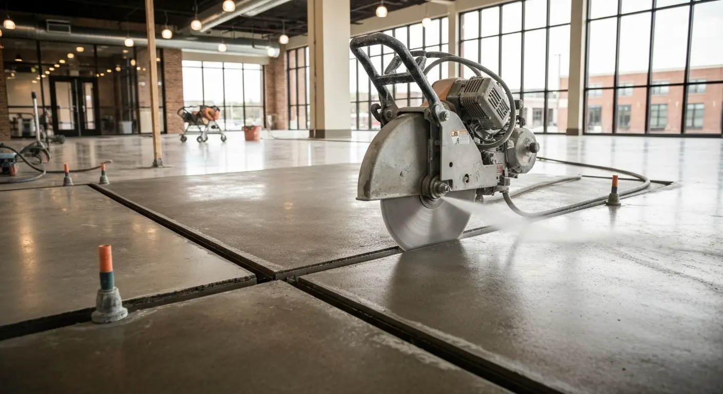 Commercial concrete cutting