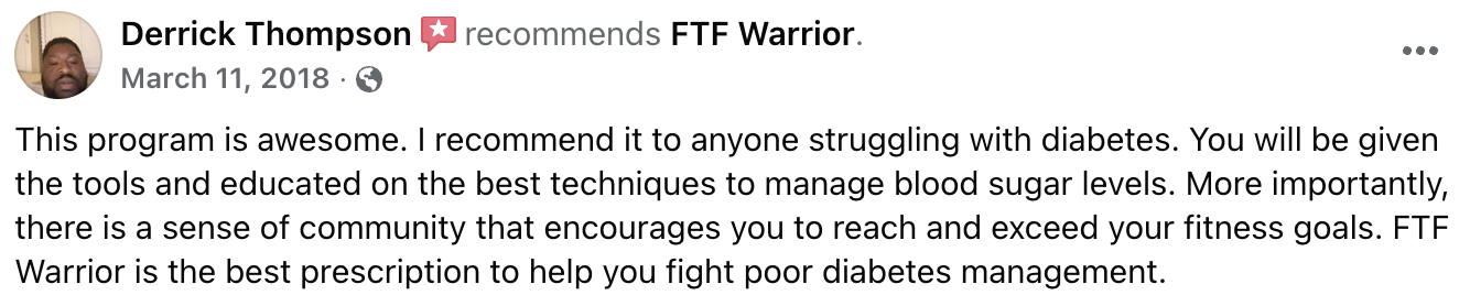 FTF Warrior result